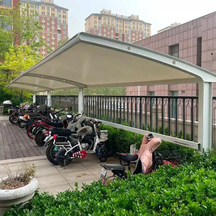 紫金县膜结构电动车棚